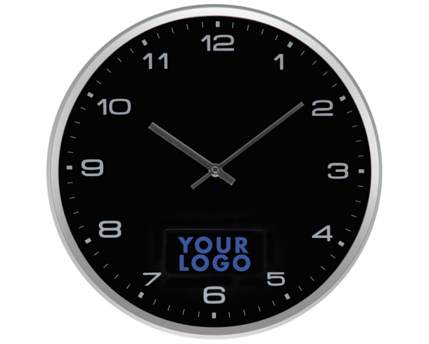 Настенные часы с нанесением фирменного логотипа