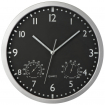 Настенные часы CrisMa с термометром черного цвета